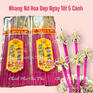 Nhang Nở Hoa Phú Quý Không Khói Thơm Mùi Đàn Hương Tạo Thành Bông Hoa Phù Hợp Thắp Dịp Tết, Gia Tiên, Thần Tài