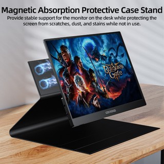 Màn Hình Di Động gaming Goojodoq 16 Inch 120% sRGB Cho Laptop Mở Rộng Đế Loa PS4 Android Switch HDMI