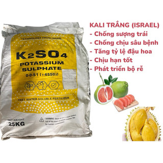 1kg Phân bón KALI K2SO4 (Kali trắng, kali sunfat) tăng độ ngọt cho trái, chống sượng trái (500g,1kg)