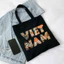 Túi tote vải canvas Việt Nam túi đeo vai đi học đi chơi thời trang hàn quốc đựng vừa A4 kích thước 35x40cm tota1021