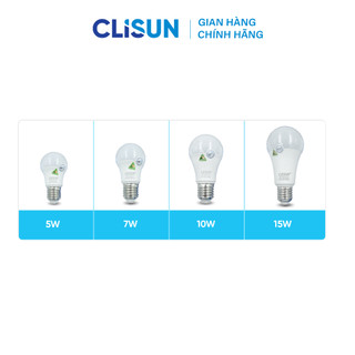 Combo 5 Bóng Led CLISUN|Bóng Đèn CLISUN Tuổi Thọ Cao 30000H Tiết Kiệm Điện 85% 5W 7W 10W 15W