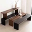 Ghế Băng Dài Gỗ Tự Nhiên đa năng Phong Cách Nhật Bản TGB05 TTG FURNITURE làm ghế, bàn decor chụp ảnh