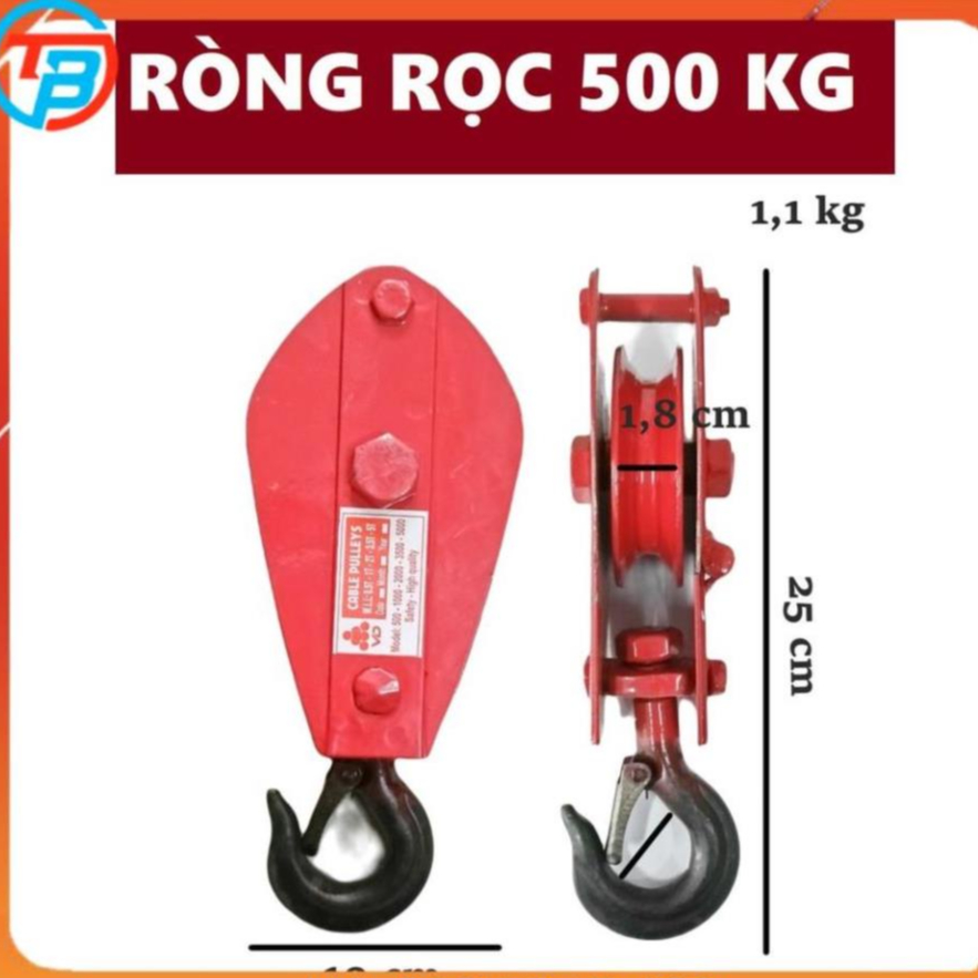 Ròng Rọc Pully 500 kg CÁP THÉP Thái Bình Vina | Shopee Việt Nam