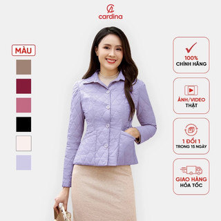 Áo phao nữ CARDINA chất liệu gió chần bông siêu nhẹ cản gió giữ ấm tốt chống xô bông 4PNF08