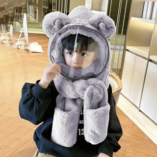 Mũ Len Trùm Đầu Cho Bé - Mũ Có Kính Chắn Gió Và Bao Tay Ấm Áp Cho Mua Đông - Kho Sỉ Gia Dụng Alulu