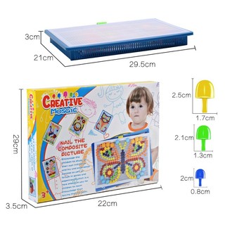 Đồ Chơi Bảng Xếp Hình Nấm Nhiều Chi Tiết, Đồ Chơi Giáo Dục Giúp Trẻ Sáng Tạo Xây Dựng Thỏa Sức Tưởng Tượng 89098