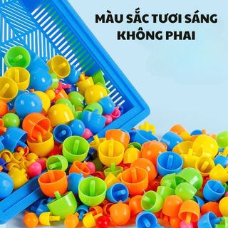 Đồ Chơi Bảng Xếp Hình Nấm Nhiều Chi Tiết, Đồ Chơi Giáo Dục Giúp Trẻ Sáng Tạo Xây Dựng Thỏa Sức Tưởng Tượng 89098