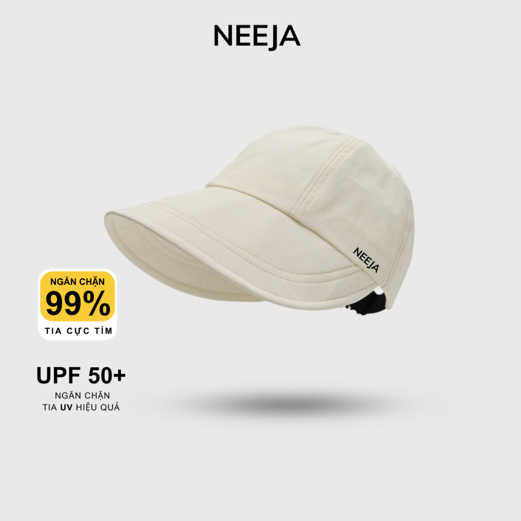Mũ Hở Nửa Đầu Nữ NEEJA Nón bucket chống nắng, mũ có móc đeo khẩu trang ...