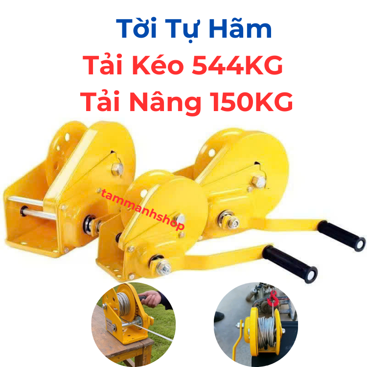 Tời Quay Tay Tự Hãm , Chuyên Dùng Để Nâng Hạ Hàng Hóa , Máy Móc , kèm ...