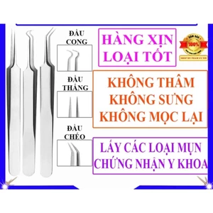 Nhíp nặn, gắp mụn đầu đen siêu mỏng số 5 chuyên nghiệp