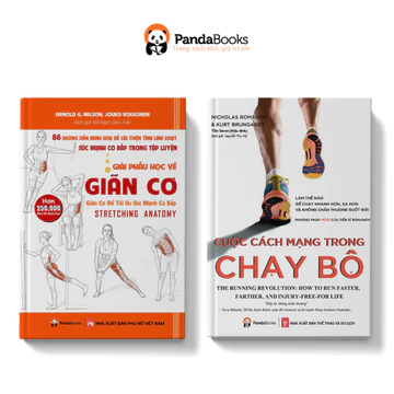 Sách PANDABOOKS Combo 2 cuốn Cách mạng trong chạy bộ + Giải phẫu học về giãn cơ