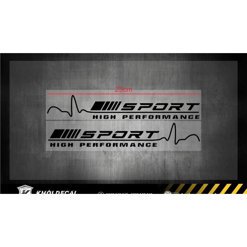 Tem Sport high performance (Giá 2 bên)