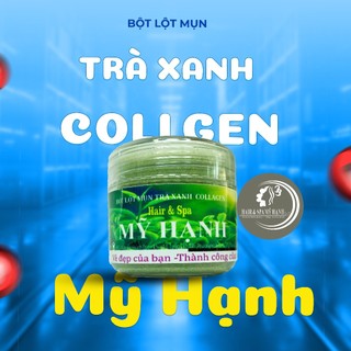 Bột lột mụn trà xanh collagen Mỹ Hanh ,làm sạch mụn cám mụn đầu đen,chất bả nhờn ,50g