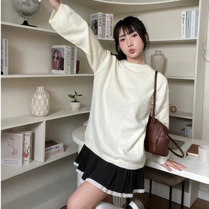 Áo len nữ nhiều màu pastel form rộng dày ấm thời trang Ulzzang mùa đông dễ phối đồ DELIZ AL61
