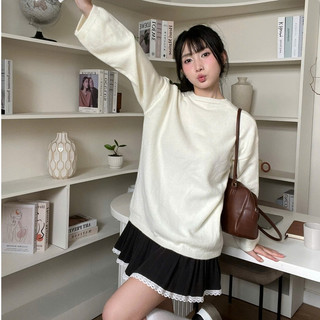 Áo len nữ nhiều màu pastel form rộng dày ấm thời trang Ulzzang mùa đông dễ phối đồ DELIZ AL61