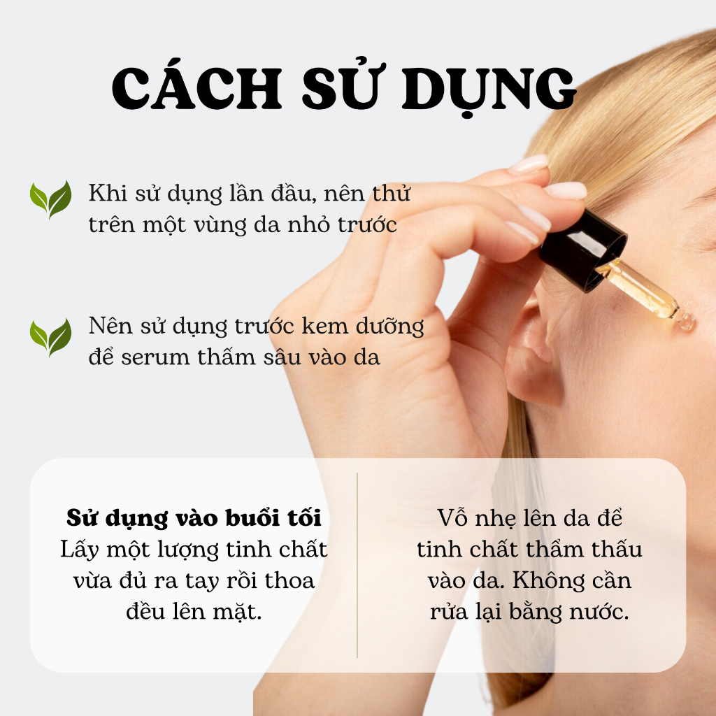 Serum Căng Bóng Da, Loại Bỏ Thâm Mụn, Nám Lâu Năm, Đều Màu Da Trong 15 Ngày