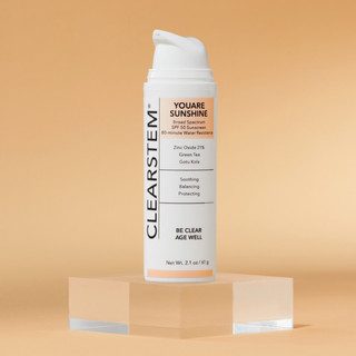 Kem chống nắng che khuyết điểm Sheer Broad-Spectrum SPF 50+ YOUARESUNSHINE có màu siêu mỏng, nhẹ mịn màng Clearstem