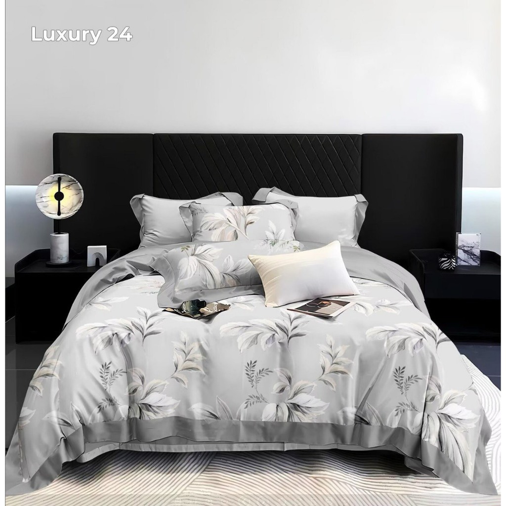 Ảnh Bộ Drap 4 Món Microfiber Aroma Luxury - Vải Mát Cotton - Họa Tiết Đa Dạng - Sang Trọng 3