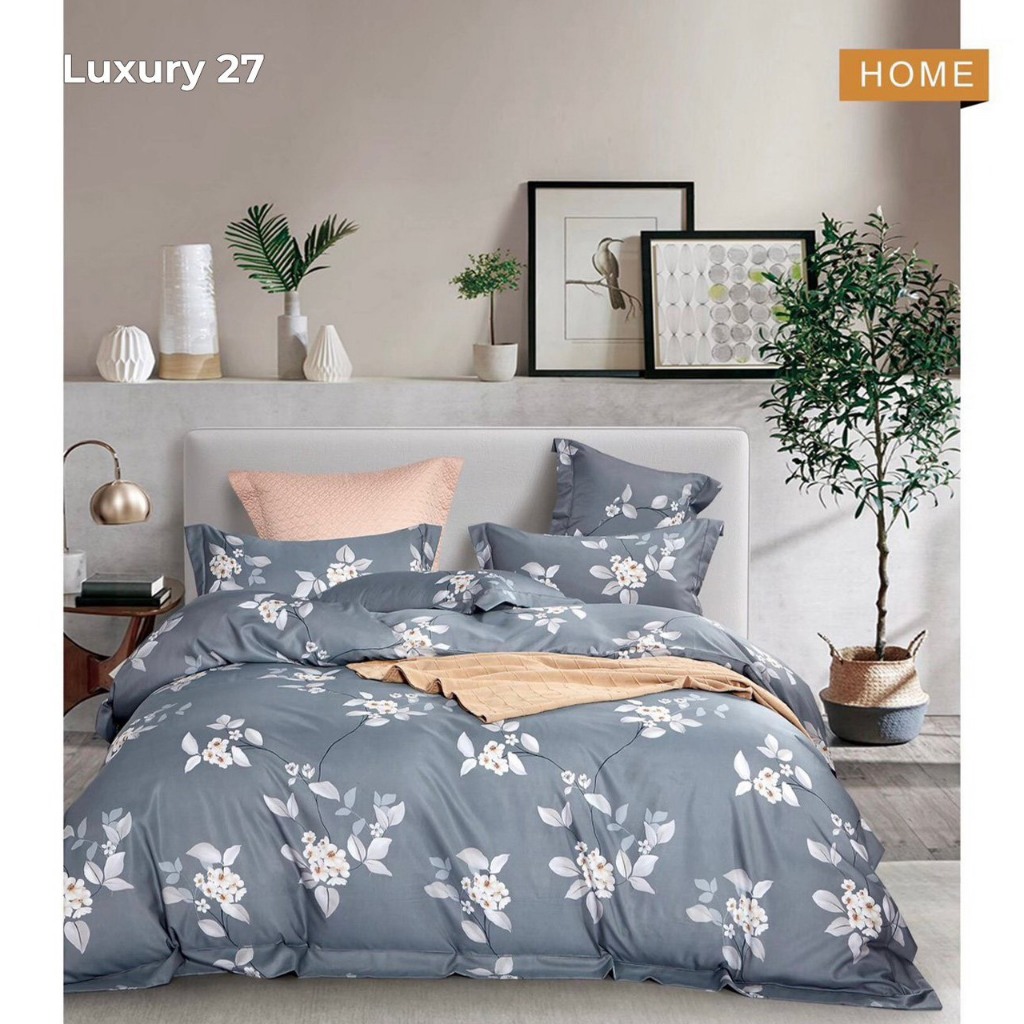 Ảnh Bộ Drap 4 Món Microfiber Aroma Luxury - Vải Mát Cotton - Họa Tiết Đa Dạng - Sang Trọng 4