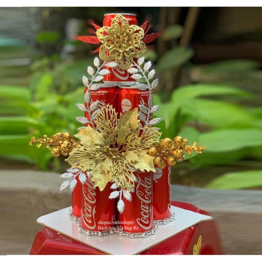 Tặng keo nến . Set phụ kiện trang trí tháp bánh Oản tài lộc rẻ đẹp