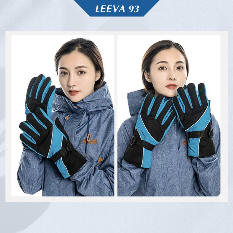 Găng tay đi xe máy mùa đông giữ ấm lót nỉ chống gió chống nước PK10