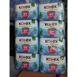 Combo 8 gói băng vệ sinh hàng ngày kháng khuẩn Kotex 20miếng/gói 15.5cm