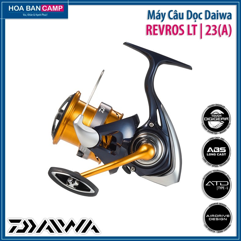 Máy Câu Dọc Daiwa Revros LT | 23 (Asia) AirDrive Bail, AirDrive Rotor ...