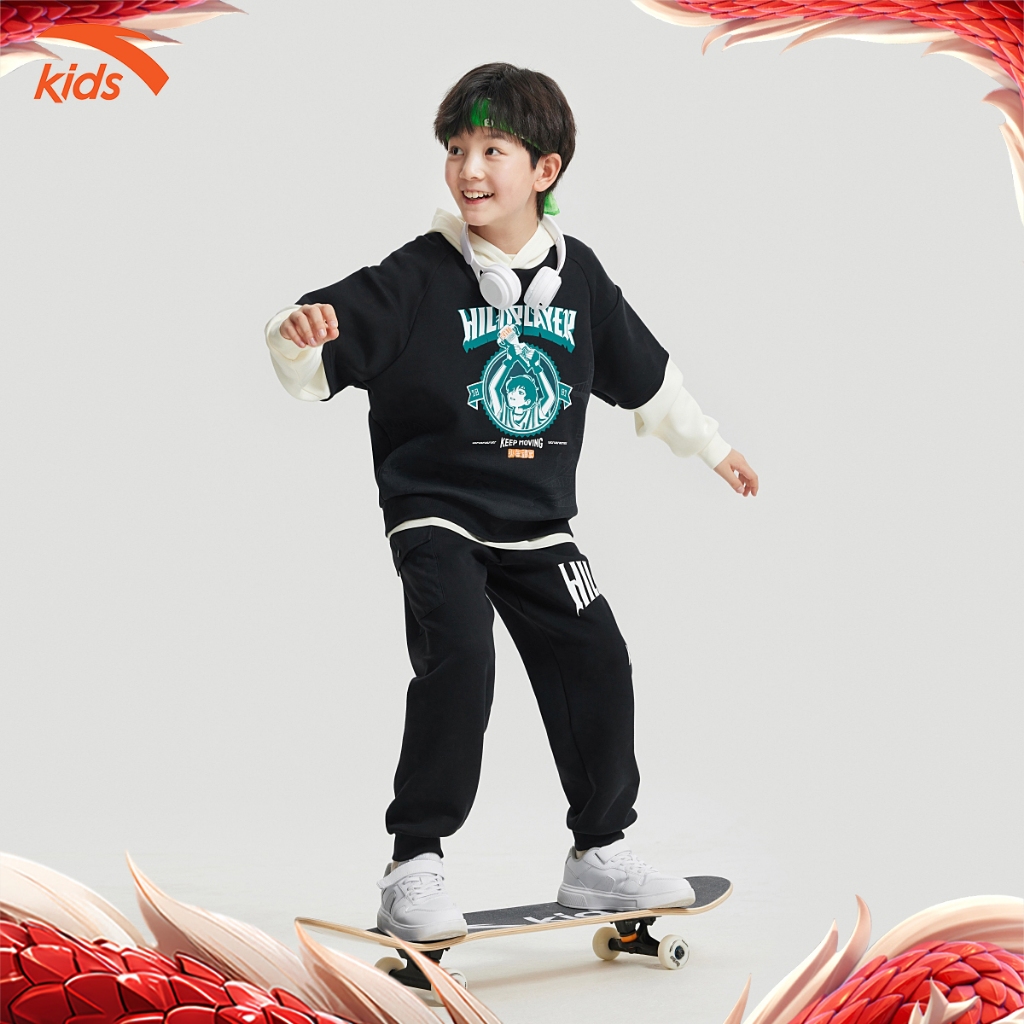 Áo hoodie thời trang bé trai Anta Kids Wildplayer-2P 3524C8704