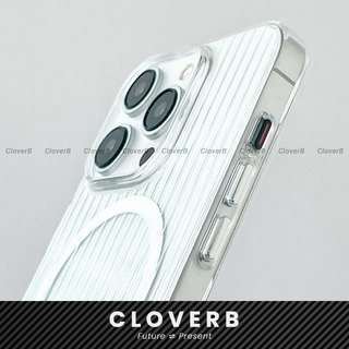 Ốp Lưng Trong Suốt Vân Sọc Cho iPhone 17 Pro Max Vòng Từ Tính Popkon