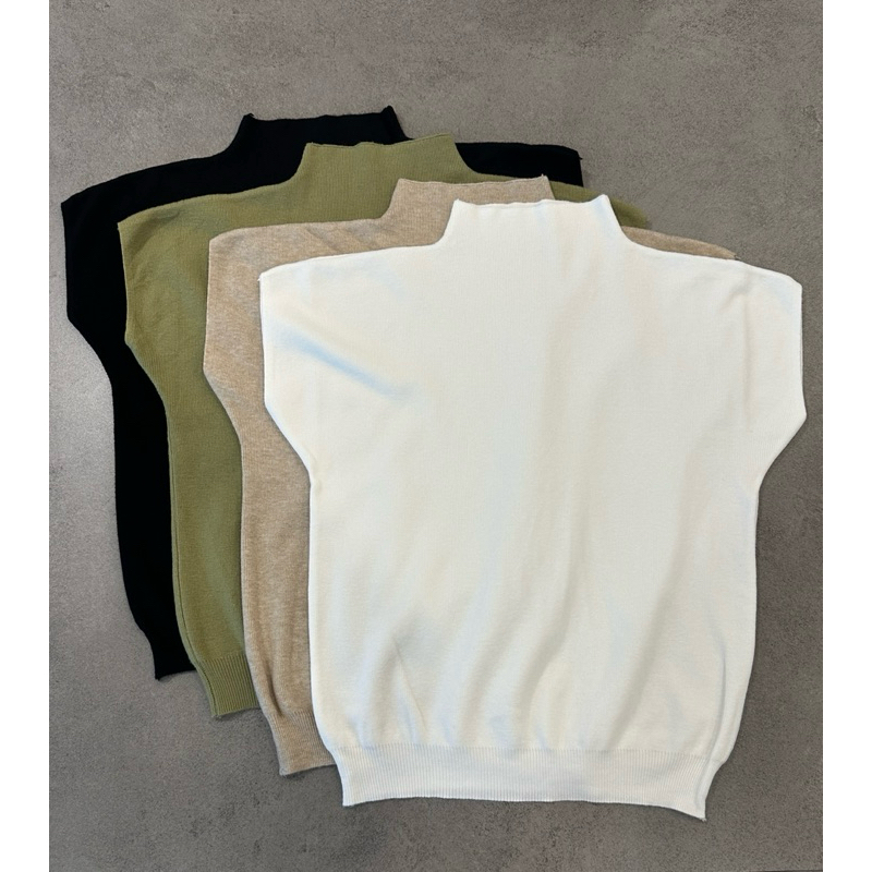 Monogram Mockneck Top