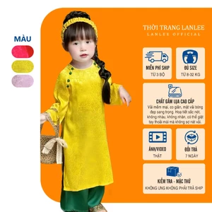 Áo Dài Trắng Cho Bé Gái 𝗟𝗮𝗻𝗹𝗲𝗲 𝗙𝗮𝘀𝗵𝗶𝗼𝗻 Mã TET
