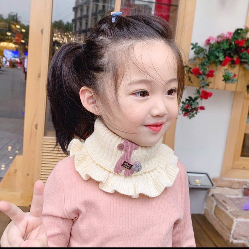 KHĂN ỐNG LEN NHÚN BÈO CHO BÉ YÊU