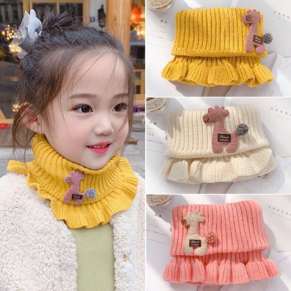 KHĂN ỐNG LEN NHÚN BÈO CHO BÉ YÊU