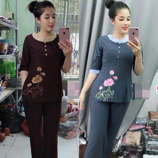 Thun Phối # Đồ Bộ Nữ # Quần Áo