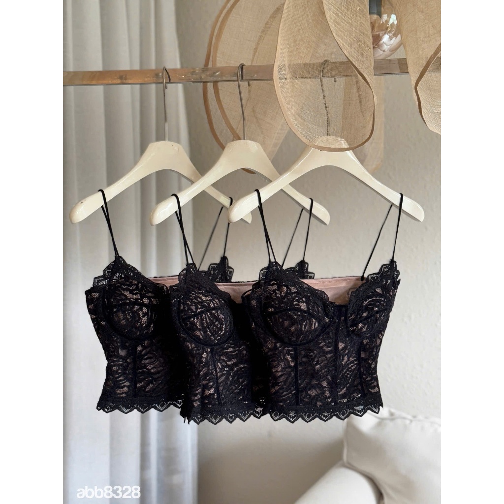 Áo Bra Đen- Hàng Thiết Kế- Màu Đen và Trắng Kem- TYCLOTHING