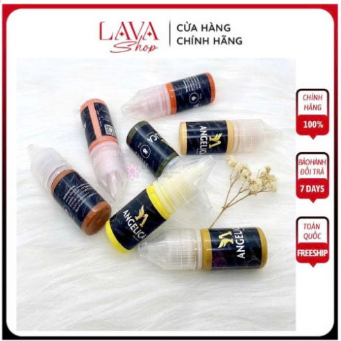 Mực xử lý ANGELICA HỮU CƠ NGA tem đen siêu bong chuyên dùng trong phun xăm