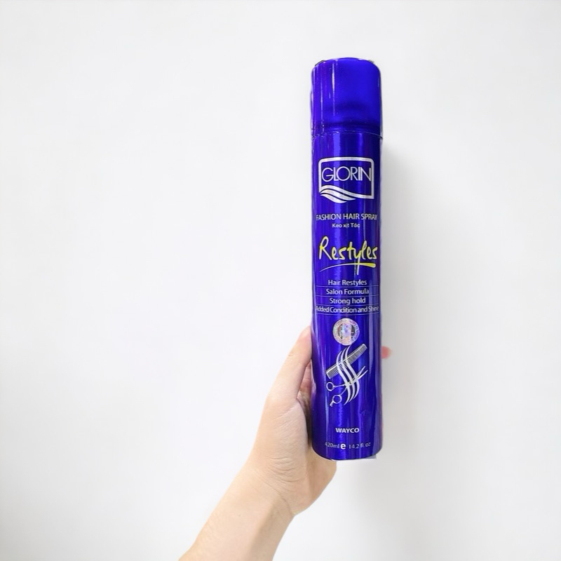 Hàng VN chất lượng cao-Keo Glorin cứng-mềm. Mùi thơm dễ chịu, giữ nếp tóc bền đẹp.
