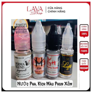 Nước pha mực kích màu, sử dụng trong phun xăm thẩm mỹ, các hàng perma, light, HT, Hoa đào_5ML
