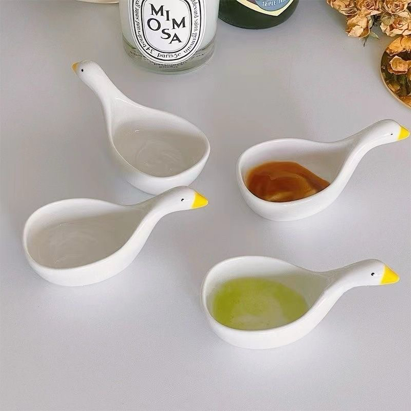 Đĩa Gốm Sứ Thiên Nga Đựng Nước Chấm