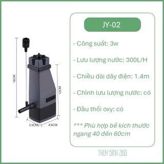 Lọc Váng SUNSUN JY-02 / JY-03 / EY-03 - Làm Sạch Váng Bề Mặt Hồ Cá Cảnh, Thủy Sinh