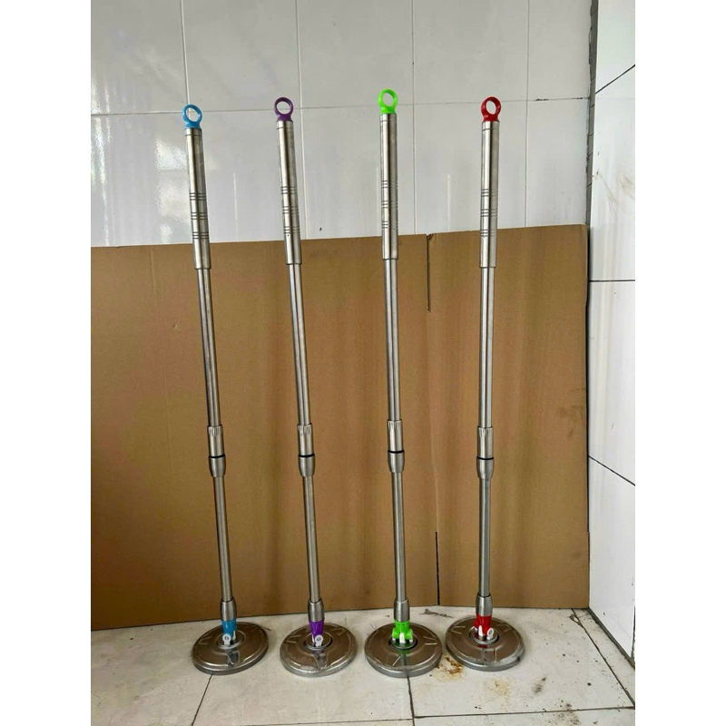 Cây lau nhà thông minh xoay 360 độ mâm INOX loại tốt - MS06