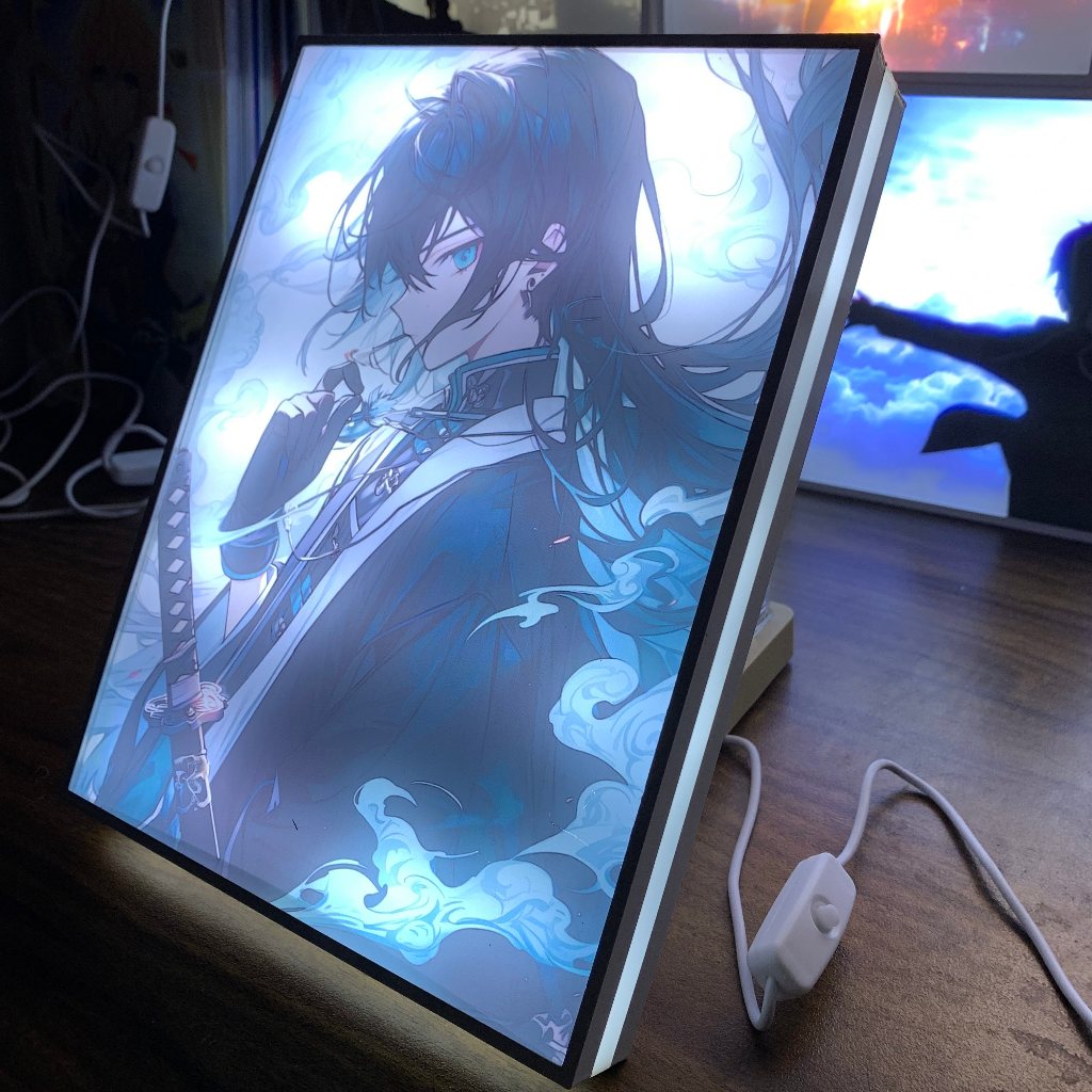 Tranh đèn led 3D đổi màu Muichiro - Tranh đèn led 3D  trang trí bàn làm việc, đèn ngủ