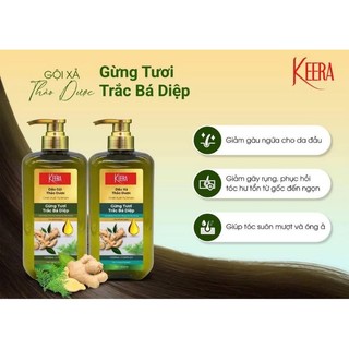 Cặp dầu gội xả Trắc mộc thiên keera 500ml (CHÍNH HÃNG) Phục Hồi Ngăn Tóc Gãy Rụng , Siêu Mềm Mượt Tóc