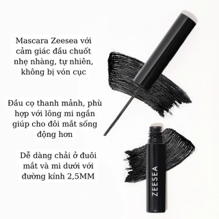Chuốt Mascara ZEE SEA 4D Kháng Nước Lâu Trôi Làm Cong Mi Slim Chính Hãng