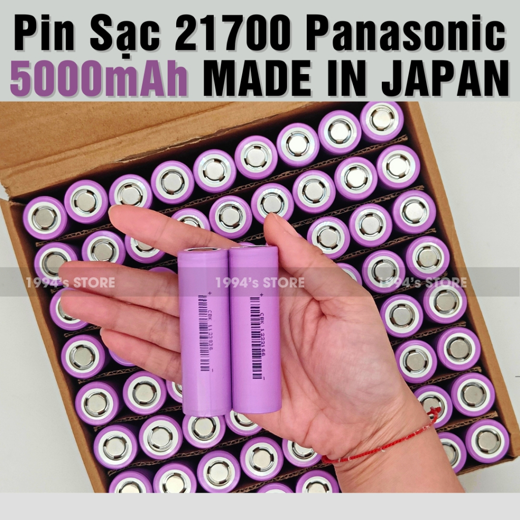 10 cặp 20 pin 21700 Panasonic 5000mah MADE IN JAPAN - Dùng cho sạc dự ...