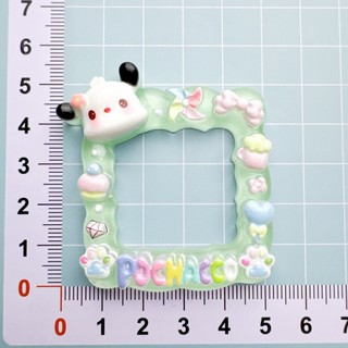 Khung ảnh hoạt hình Sanrio(kt 5.5*4.7cm) bằng nhựa trong suốt, phụ kiện DIY,trang trí, khung in dấu chân tay cho bé