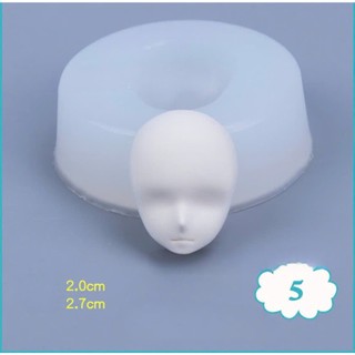 Khuôn mặt bằng silicon dùng trong tạo hình đất sét, tạo hình chibi,DIY..