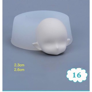Khuôn mặt bằng silicon dùng trong tạo hình đất sét, tạo hình chibi,DIY..