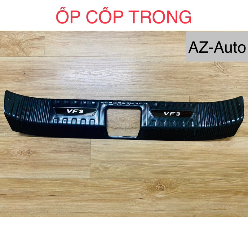 Ốp bậc cửa và chống trầy cốp trong, ngoài xe Vinfast VF3 vân Carbon hàng cao cấp chống xước, tăng thẩm mỹ