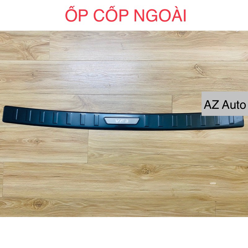 Ốp bậc cửa và chống trầy cốp trong, ngoài xe Vinfast VF3 vân Carbon hàng cao cấp chống xước, tăng thẩm mỹ